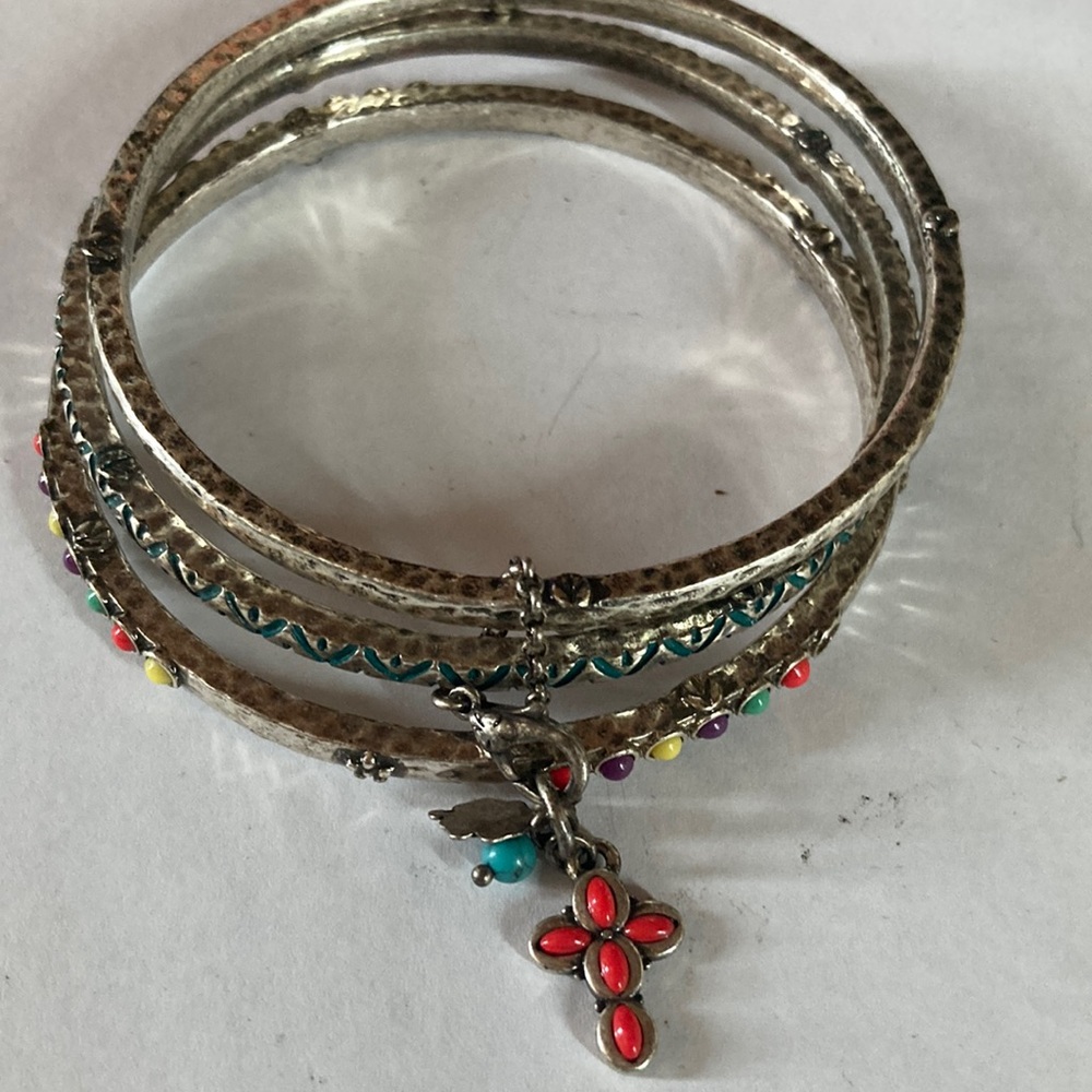 Lucky brand multi bangle southwestern style bracelet